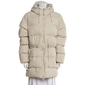 Rains Alta Long Puffer String W Jacket NWT size Large